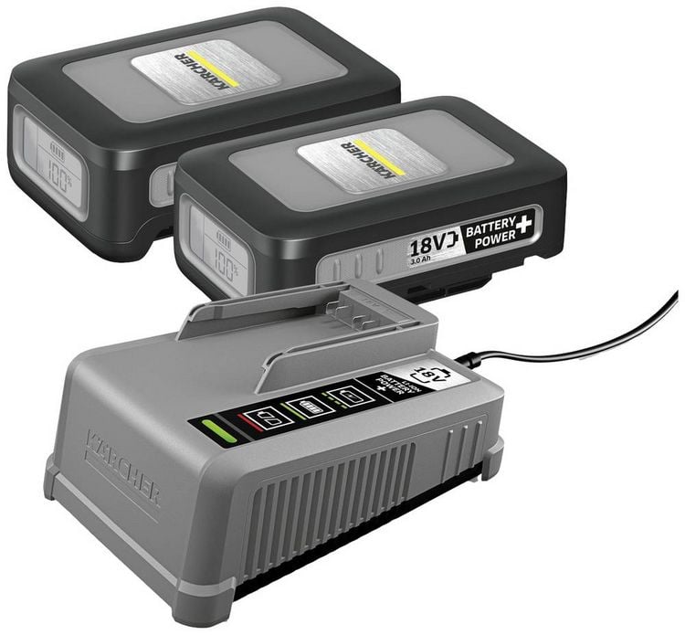 Produktbild: K&auml;rcher Professional 2.445-072.0 Starter Kit Battery Power+ 18/30 Werkzeug-Akku und Ladeger&auml;t 18 V 3 Ah Li-Ion