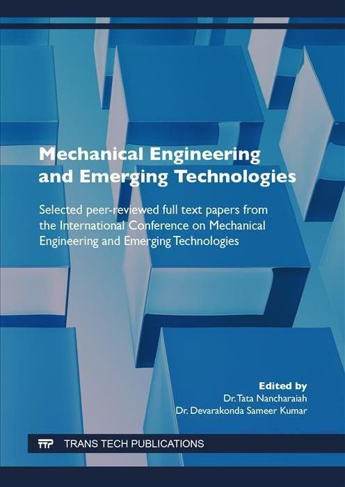 Produktbild: Mechanical Engineering and Emerging Technologies