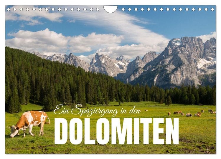 Produktbild: Ein Spaziergang in den Dolomiten (Wandkalender 2026 DIN A4 quer), CALVENDO Monatskalender