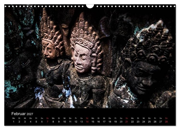 Produktbild: Tempel rund um Angkor Wat (Wandkalender 2027 DIN A3 quer), CALVENDO Monatskalender