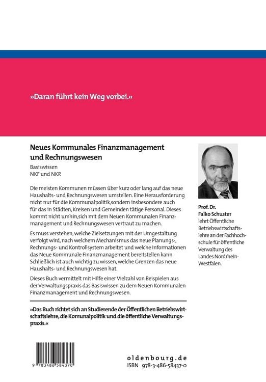 Produktbild: Neues Kommunales Finanzmanagement und Rechnungswesen
