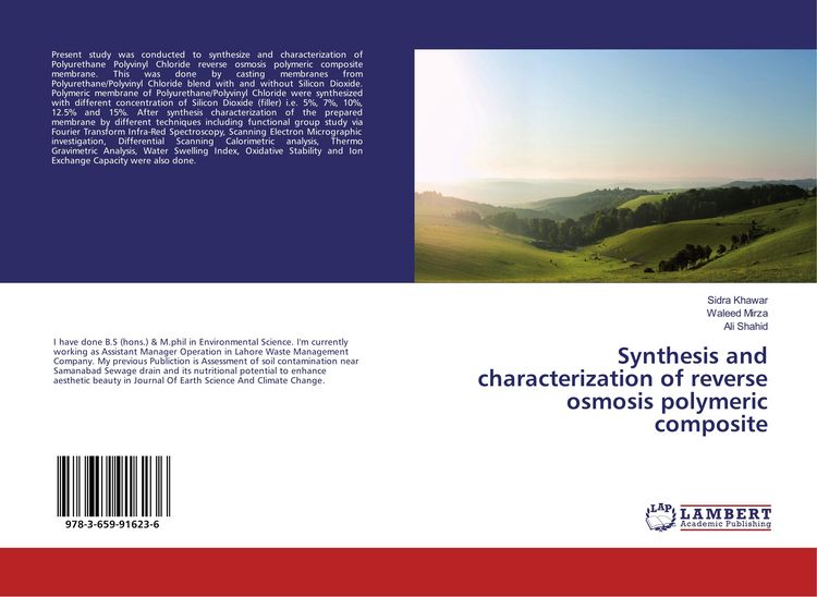 Produktbild: Synthesis and characterization of reverse osmosis polymeric composite