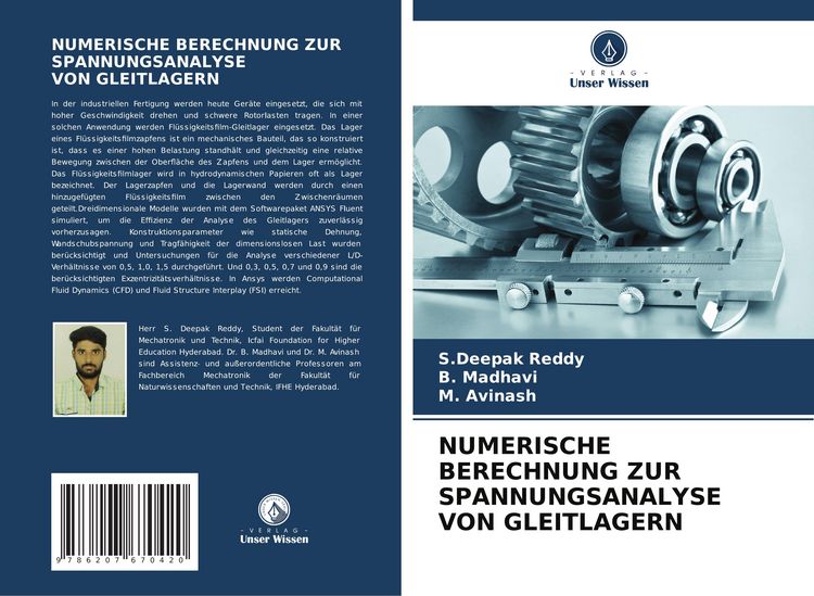 Produktbild: Numerische Berechnung Zur Spannungsanalyse von Gleitlagern