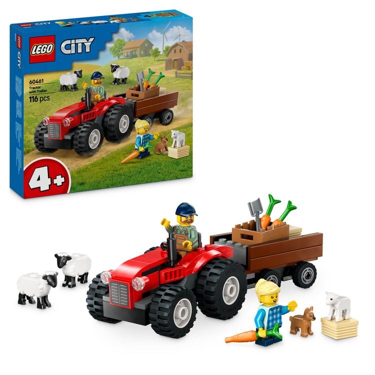 Bild vom Artikel LEGO City Traktor mit Anhänger - Bauernhof Spielset für Kinder 60461 vom Autor 