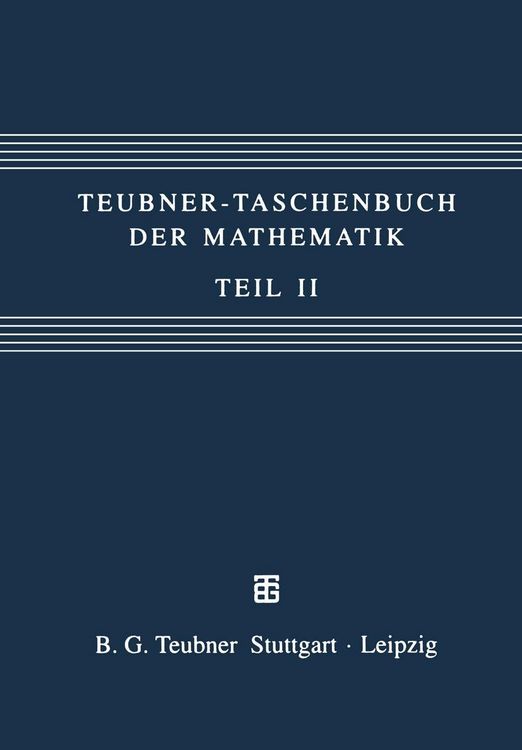 Produktbild: Teubner-Taschenbuch der Mathematik