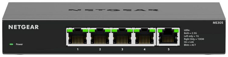 Produktbild: NETGEAR MS305-100EUS MS305 Netzwerk Switch RJ45 5 Port 2.5 GBit/s