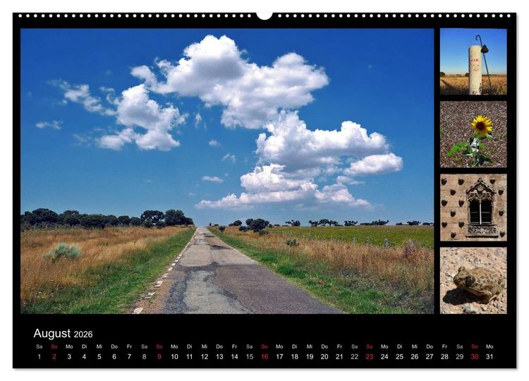 Produktbild: Via de la Plata - auf dem Jakobsweg von Sevilla nach Santiago (Wandkalender 2026 DIN A2 quer), CALVENDO Monatskalender