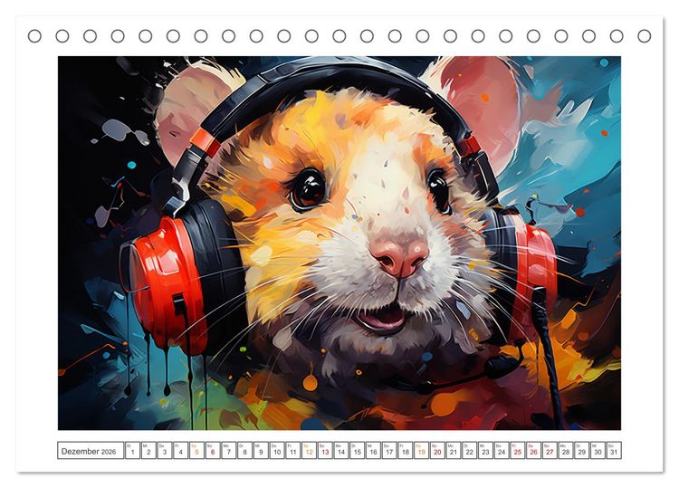 Produktbild: Musik Safari (Tischkalender 2026 DIN A5 quer), CALVENDO Monatskalender