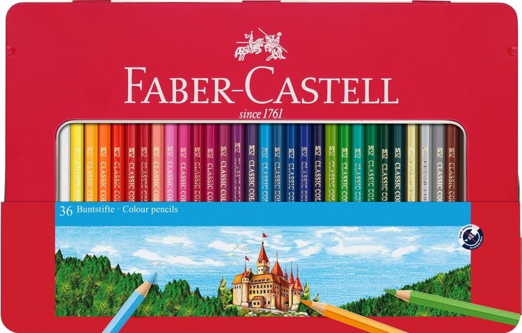 Produktbild: Faber-Castell Buntstift hexagonal 36er-Metalletui