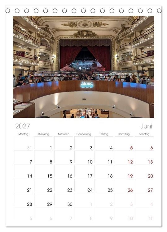 Produktbild: Tischplaner 2027 - Buenos Aires mit Iguazu (A5 Tischkalender zum Aufstellen) CALVENDO