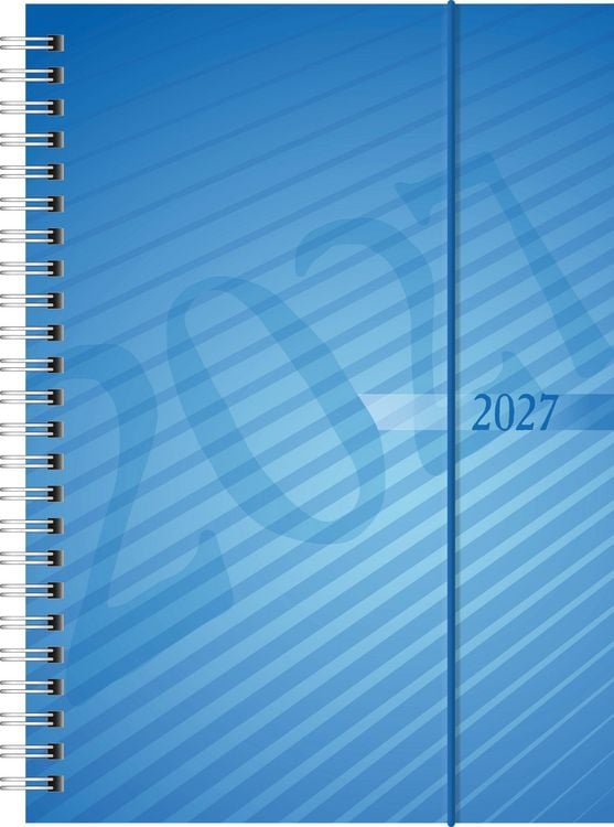 Produktbild: rido/id&eacute; 7021102307 Buchkalender Mod. futura 2 2027 A5, Kunststoff, blau