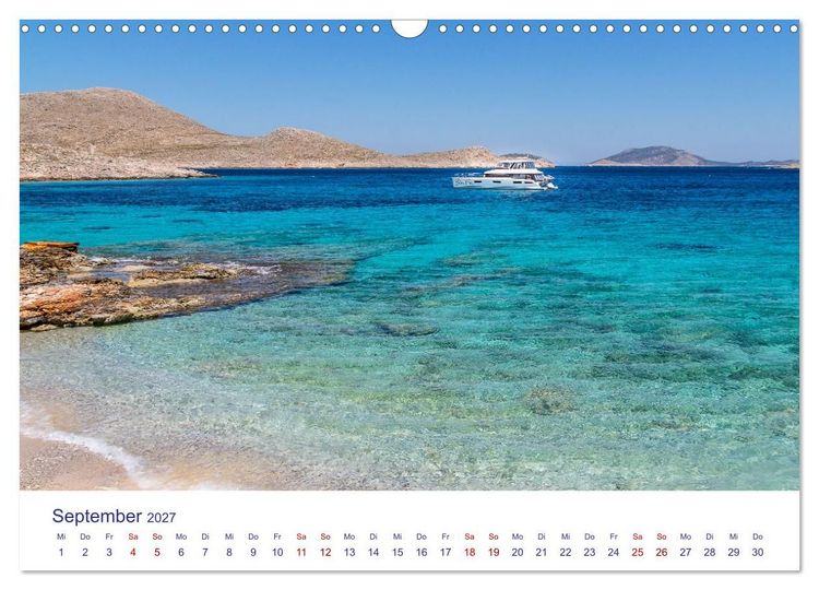 Produktbild: Insel Chalki (Wandkalender 2027 DIN A3 quer), CALVENDO Monatskalender