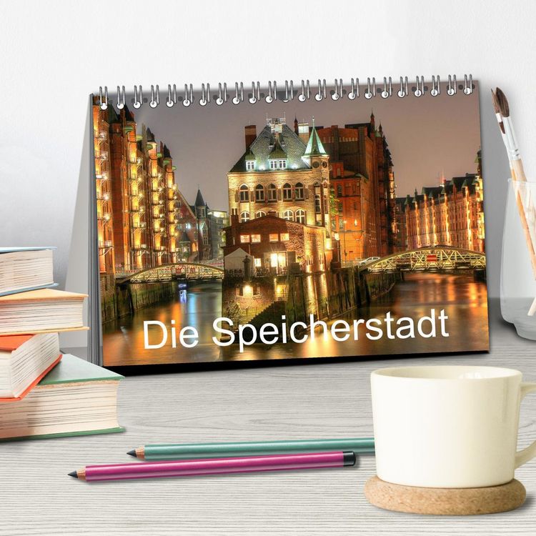 Produktbild: Die Speicherstadt (Tischkalender 2026 DIN A5 quer), CALVENDO Monatskalender