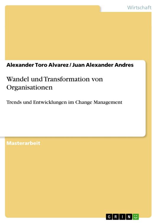 Produktbild: Wandel und Transformation von Organisationen