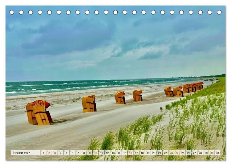 Produktbild: Fischland: zwischen Ostsee und Bodden (Tischkalender 2027 DIN A5 quer), CALVENDO Monatskalender