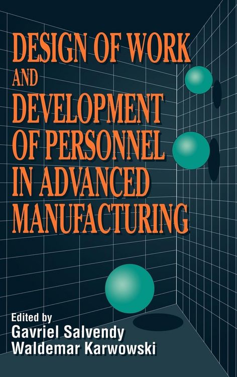 Produktbild: Design of Work and Development of Personnel in Advanced Manufacturing