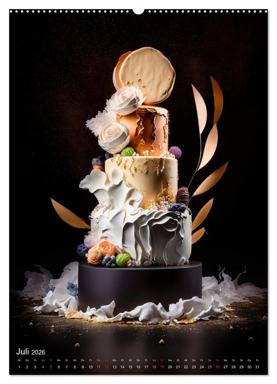 Produktbild: Zur Hochzeit eine Torte (Wandkalender 2026 DIN A2 hoch), CALVENDO Monatskalender
