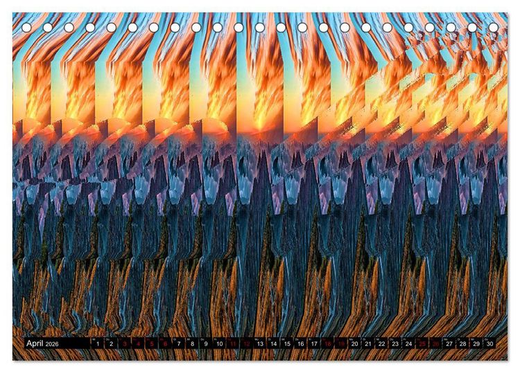Produktbild: Magische Bilder - 3D Illusionen (Tischkalender 2026 DIN A5 quer), CALVENDO Monatskalender