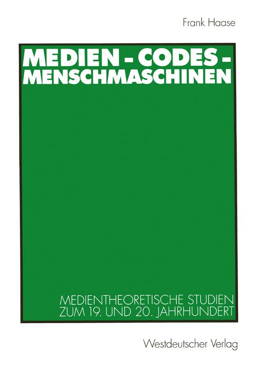 Produktbild: Medien - Codes - Menschmaschinen