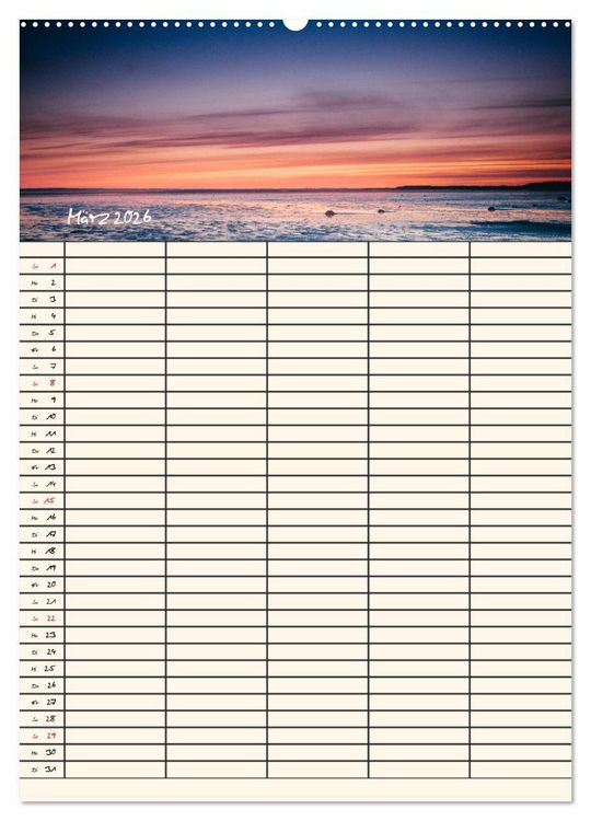 Produktbild: Noch mehr F&ouml;hrweh Familienplaner (hochwertiger Premium Wandkalender 2026 DIN A2 hoch), Kunstdruck in Hochglanz