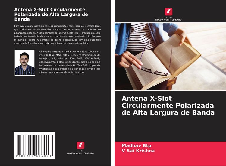 Produktbild: Antena X-Slot Circularmente Polarizada de Alta Largura de Banda