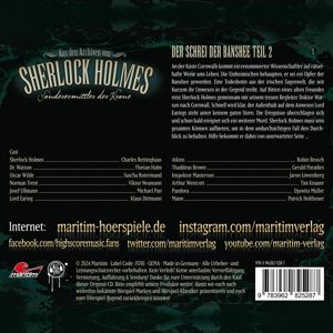 Produktbild: Aus den Archiven von Sherlock Holmes - Sonderermittler der Krone - Der Schrei der Banshee.Tl.2,1 Audio-CD