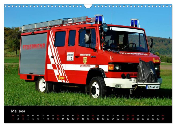 Produktbild: Einsatzfahrzeuge (Wandkalender 2026 DIN A3 quer), CALVENDO Monatskalender