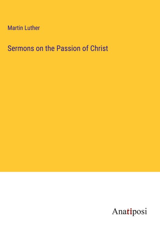 Produktbild: Sermons on the Passion of Christ