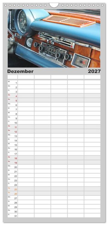 Produktbild: Familienplaner 2027 - Der SL - &Auml;sthetik pur von Mercedes Benz mit 5 Spalten (Wandkalender, 21 x 45 cm) CALVENDO