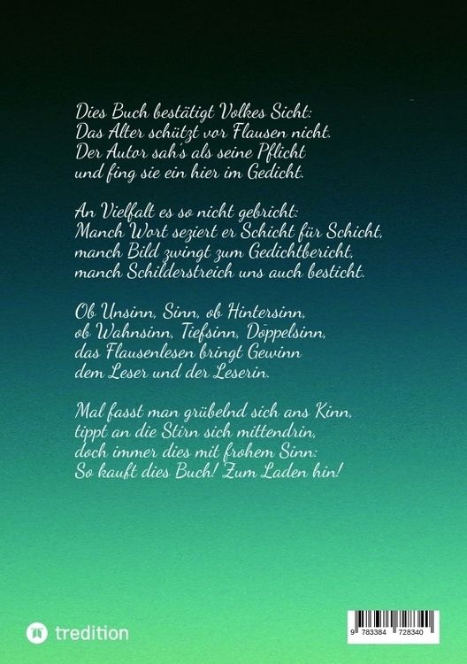Produktbild: Neue Flausen im Dichterkopf