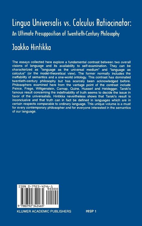 Produktbild: Lingua Universalis vs. Calculus Ratiocinator: