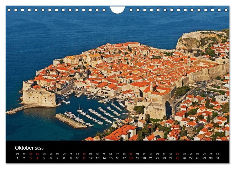 Produktbild: Gr&uuml;&szlig;e aus Kroatien (Wandkalender 2026 DIN A4 quer), CALVENDO Monatskalender