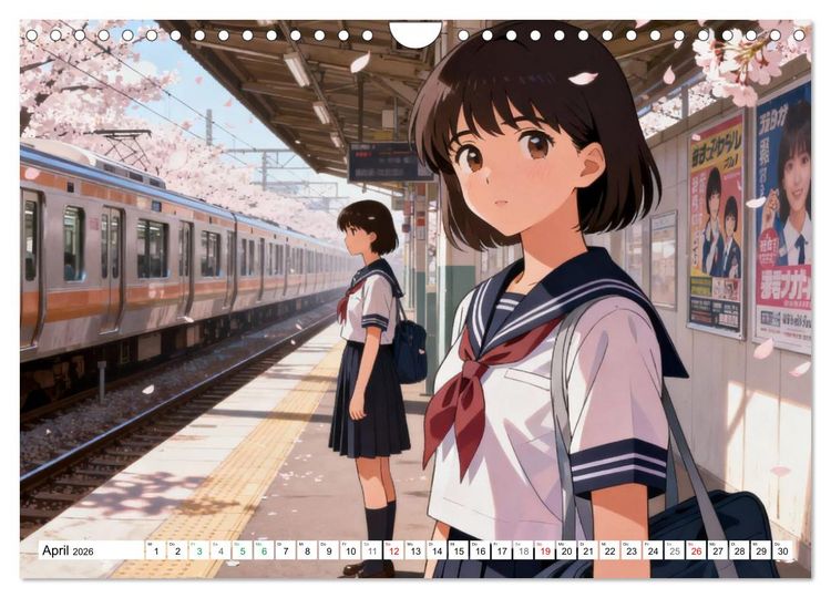 Produktbild: Zeitreise nach Tokio (Wandkalender 2026 DIN A4 quer), CALVENDO Monatskalender
