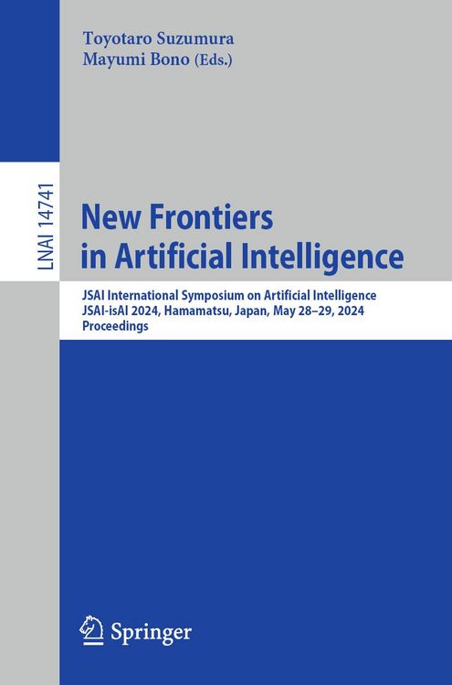 Produktbild: New Frontiers in Artificial Intelligence