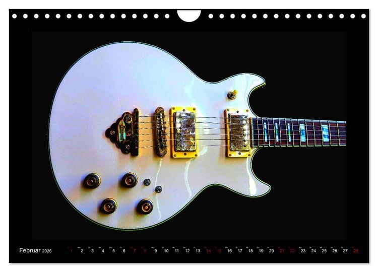 Produktbild: Rockgitarren im Blitzlicht (Wandkalender 2026 DIN A4 quer), CALVENDO Monatskalender