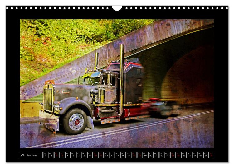 Produktbild: Kenworth W900 PHOTOART (Wandkalender 2026 DIN A3 quer), CALVENDO Monatskalender