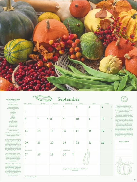 Produktbild: K&uuml;chenkalender Broschur XL 2027