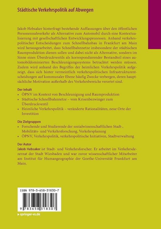 Produktbild: St&auml;dtische Verkehrspolitik auf Abwegen