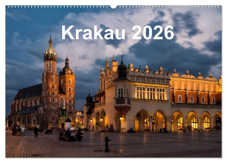 Produktbild: Krakau - die sch&ouml;nste Stadt Polens (Wandkalender 2026 DIN A2 quer), CALVENDO Monatskalender