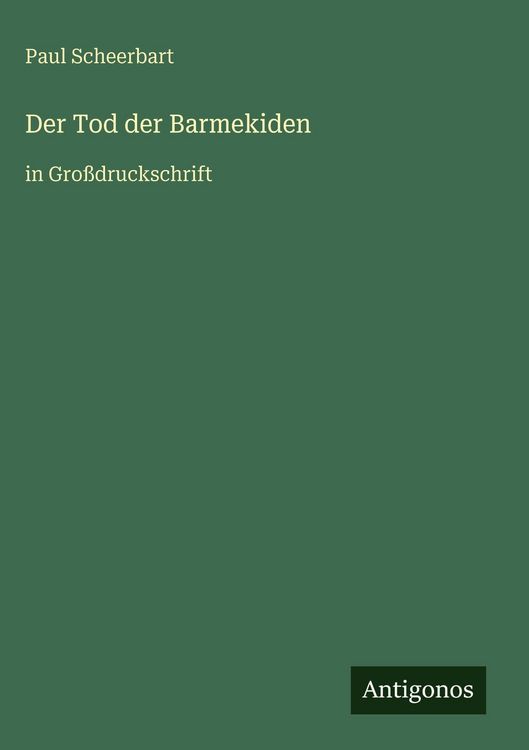 Produktbild: Der Tod der Barmekiden