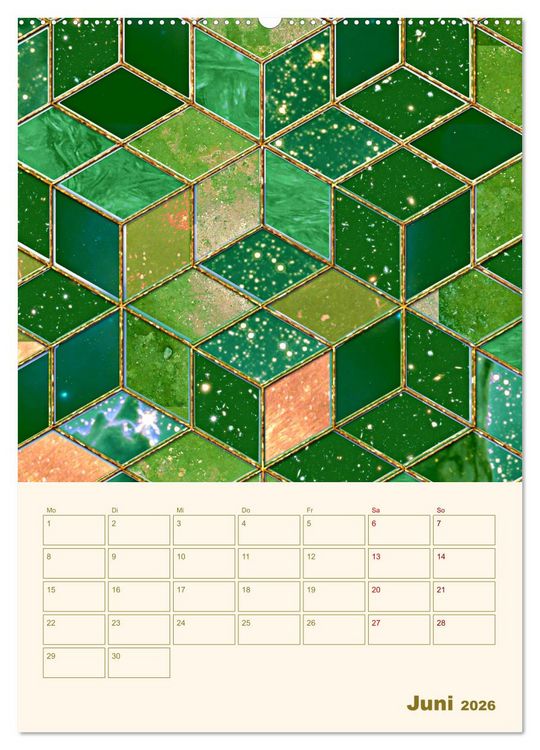Produktbild: Art Deco Planer (hochwertiger Premium Wandkalender 2026 DIN A2 hoch), Kunstdruck in Hochglanz