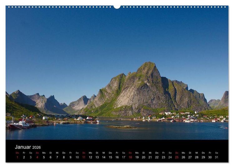Produktbild: Lofoten (Wandkalender 2026 DIN A2 quer), CALVENDO Monatskalender