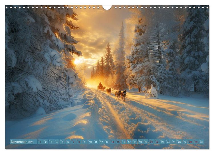Produktbild: Schlittenhund Tr&auml;ume (Wandkalender 2026 DIN A3 quer), CALVENDO Monatskalender