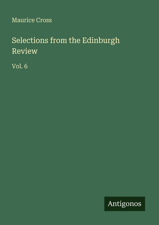 Produktbild: Selections from the Edinburgh Review