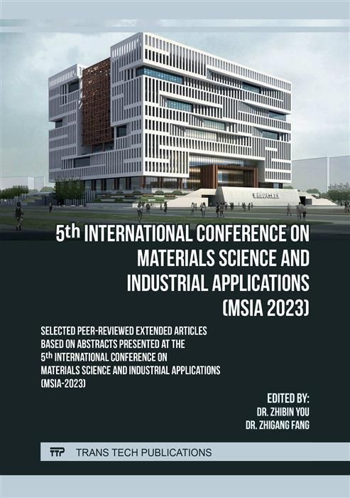 Produktbild: 5th International Conference on Materials Science and Industrial Applications (MSIA 2023)