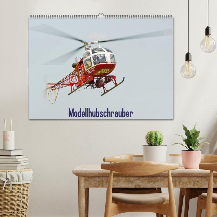 Produktbild: Modellhubschrauber (Wandkalender 2026 DIN A2 quer), CALVENDO Monatskalender