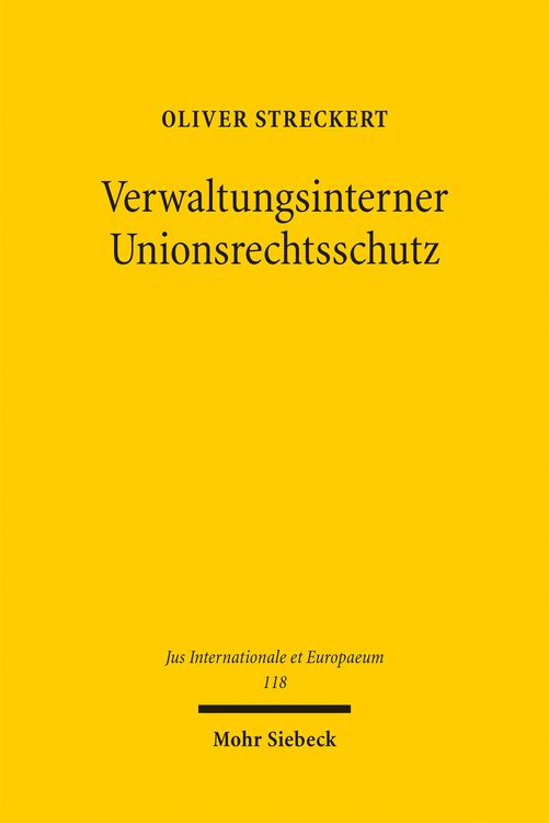 Produktbild: Verwaltungsinterner Unionsrechtsschutz
