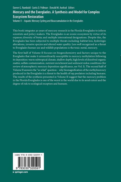 Produktbild: Mercury and the Everglades. A Synthesis and Model for Complex Ecosystem Restoration