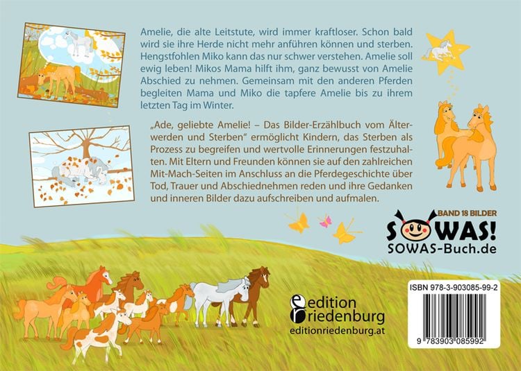 Produktbild: Ade, geliebte Amelie! Das Bilder-Erz&auml;hlbuch vom &Auml;lterwerden und Sterben