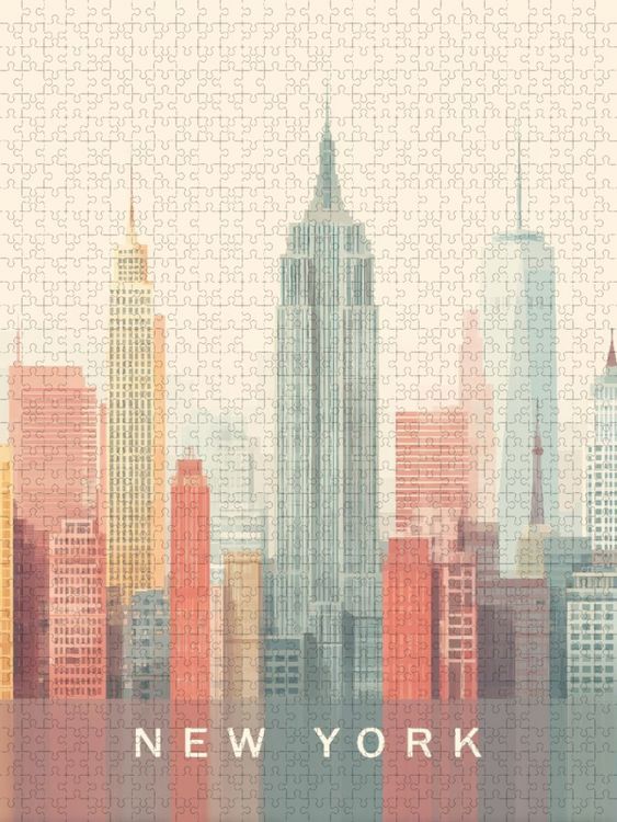 Produktbild: CALVENDO Puzzle New York | 1000 Teile Lege-Gr&ouml;&szlig;e 64x48cm Foto-Puzzle f&uuml;r gl&uuml;ckliche Stunden